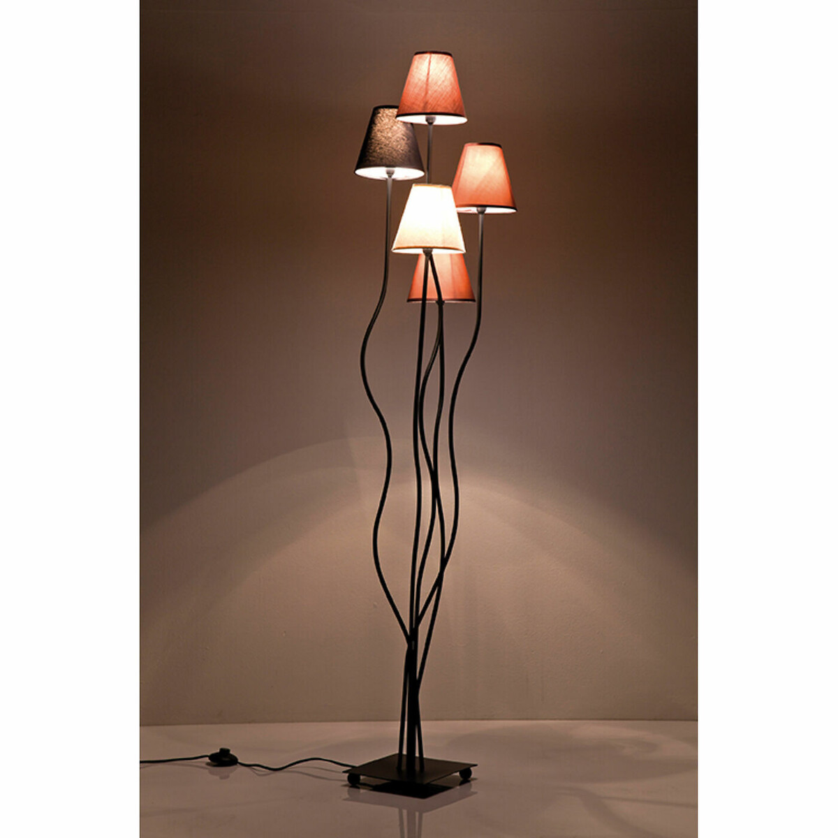 Lampadaire Flexible Mocca Cinque marron, KARE DESIGN
