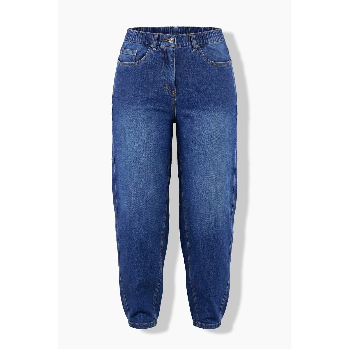 Jean Mom en denim extensible jean bleu foncé, ULLA POPKEN