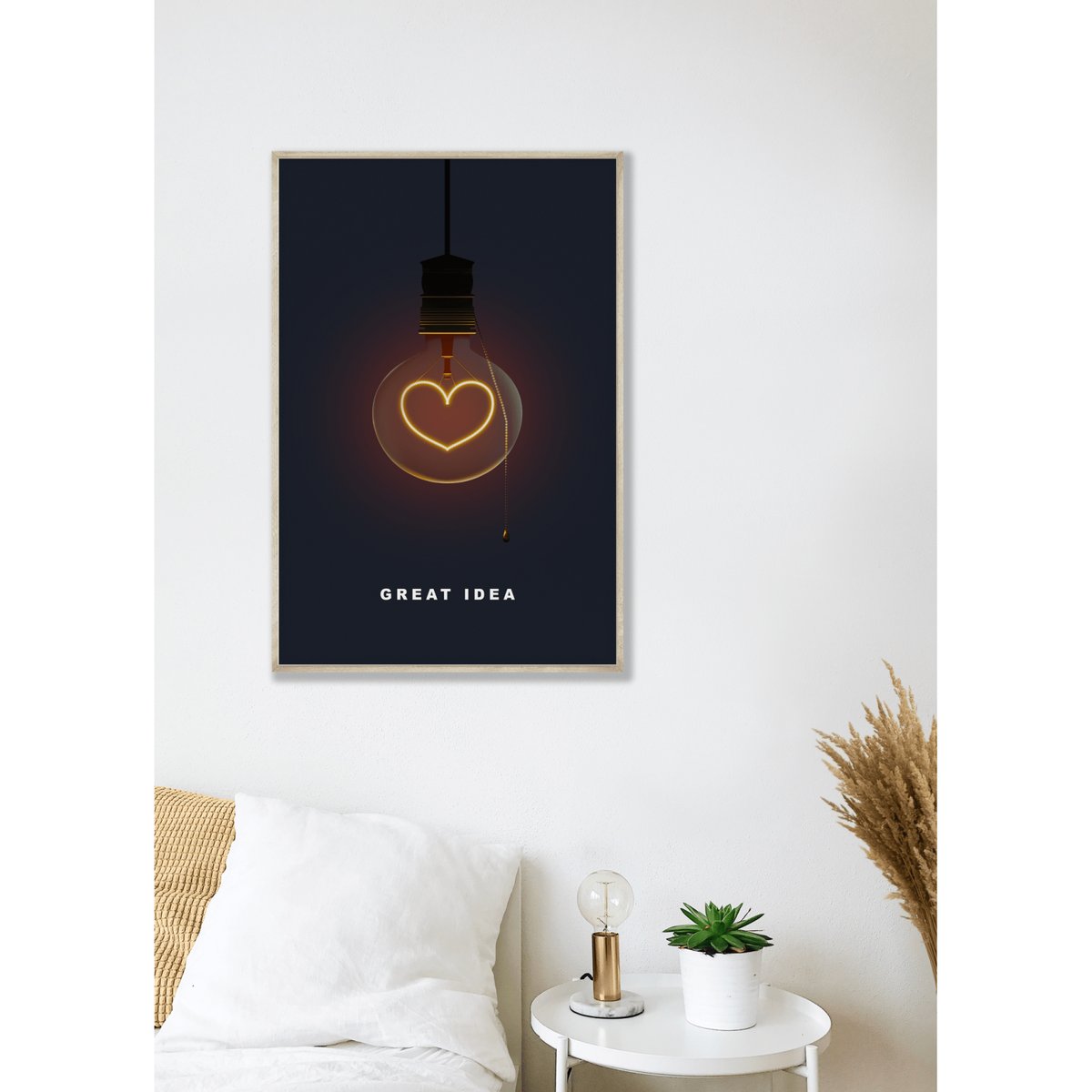 Poster Great Idea blanc, L'AFFICHERIE
