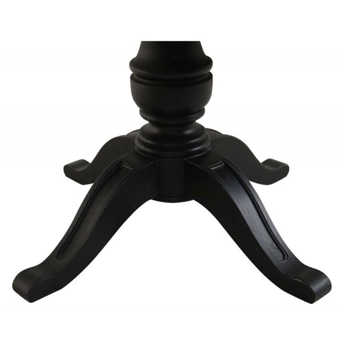 Table ronde extensible - MANOIR noir, INTERIOR'S