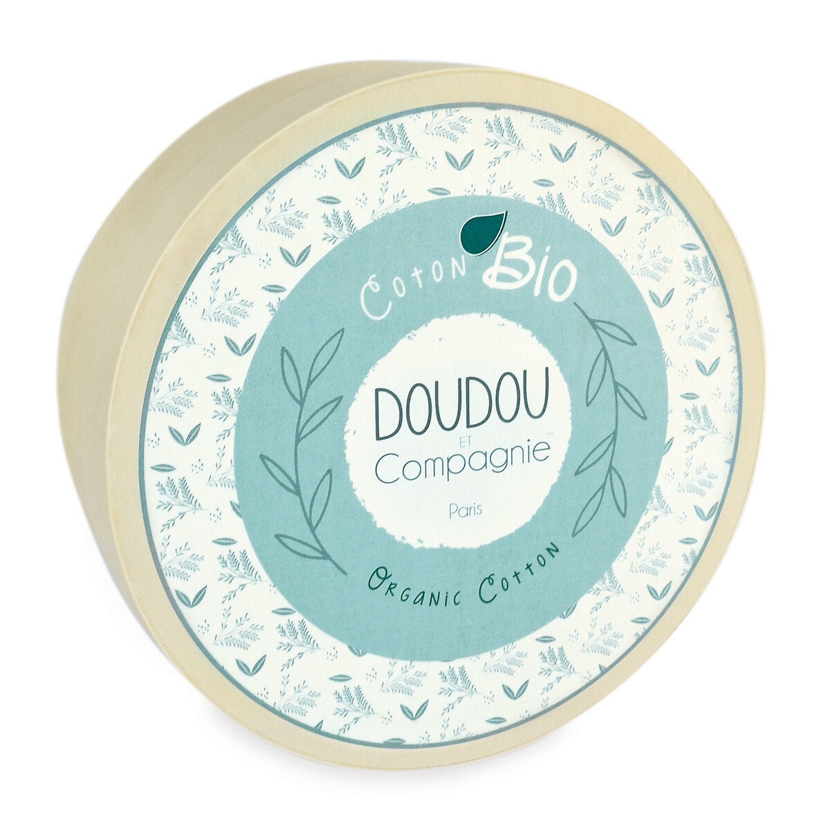 Doudou souris 25 cm bio gris/vert, DOUDOU ET COMPAGNIE