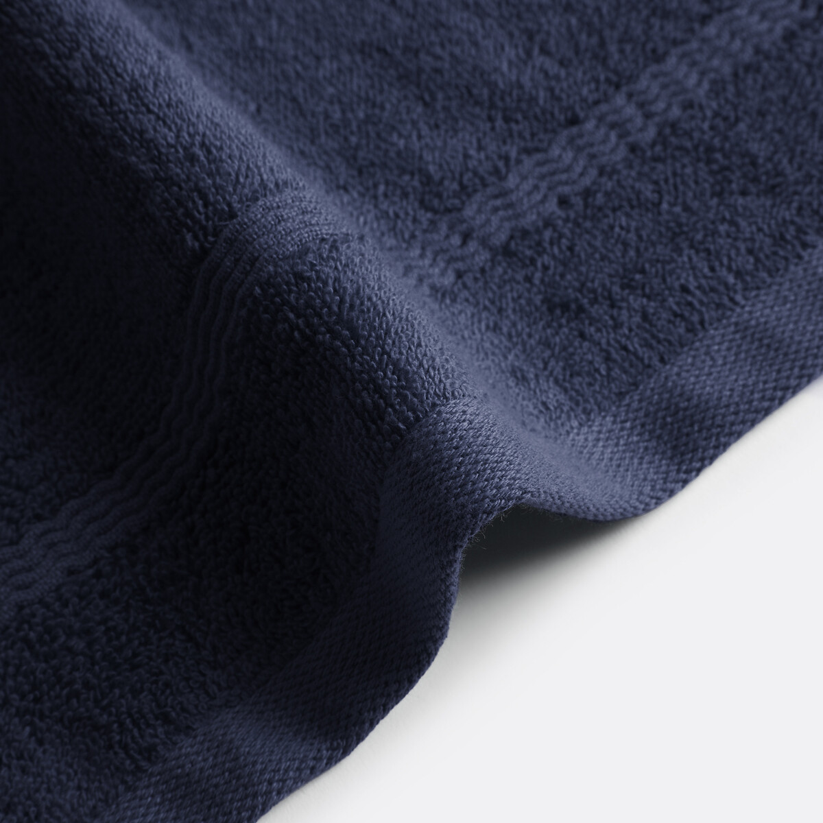 Lote de 4 toallas de invitado de rizo 600 g/m², Zavara azul marino, LA REDOUTE INTERIEURS