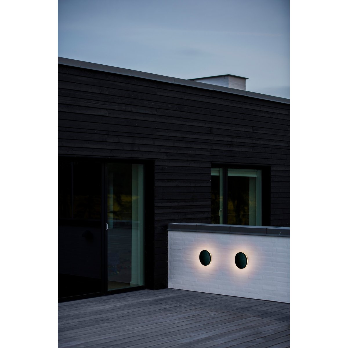 Applique murale extérieure ronde en aluminium, ARTEGO noir, NORDLUX