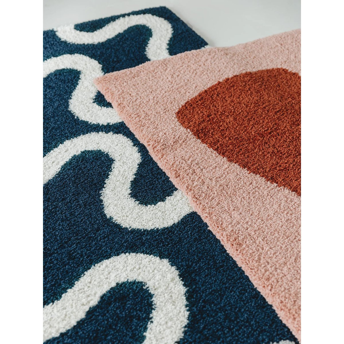 Tapis à poils longs LOUISE bleu, BENUTA 