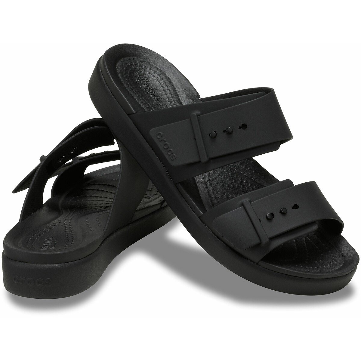 Mules Brooklyn Buckle noir, CROCS
