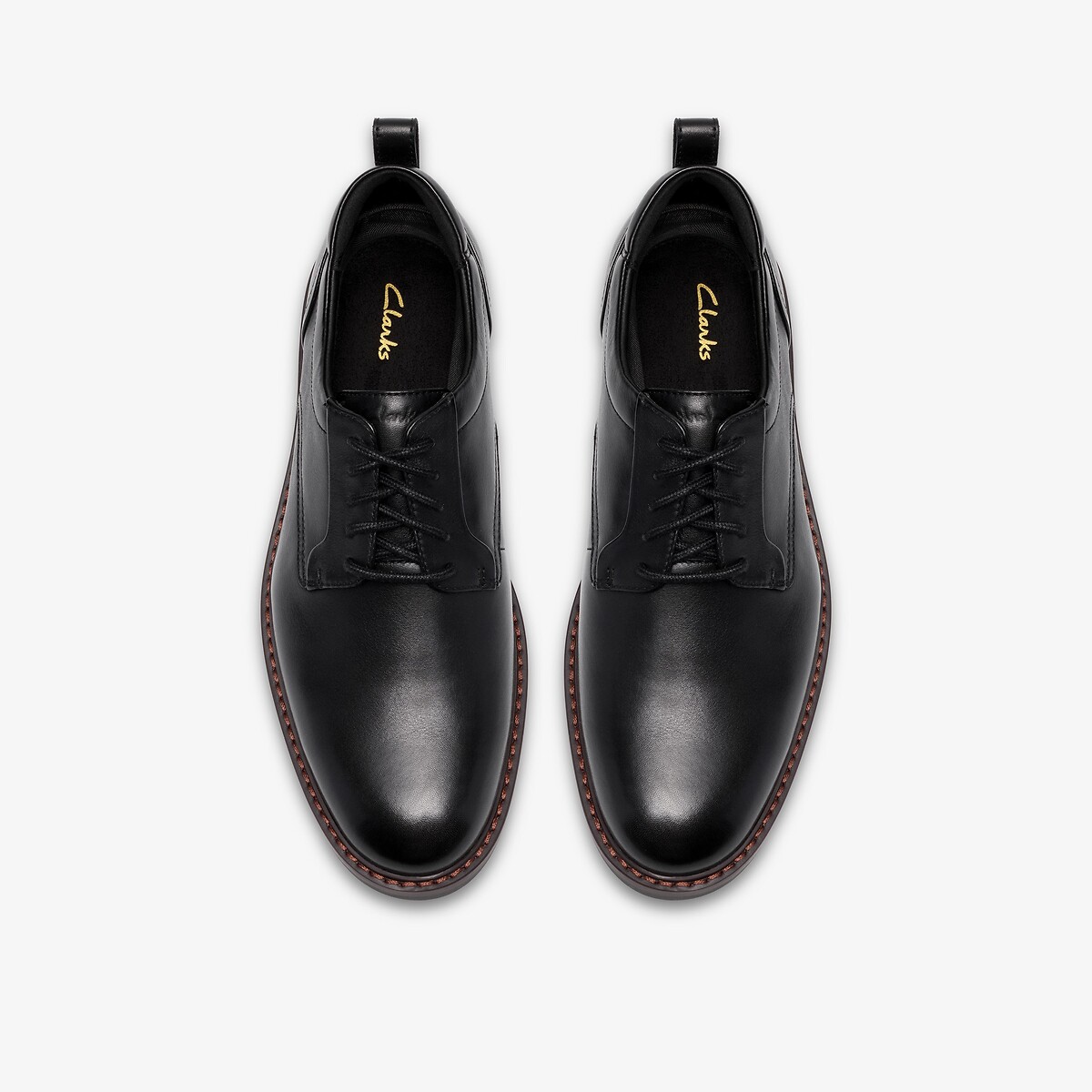 Aldwin2 Derby leather brogues black, CLARKS