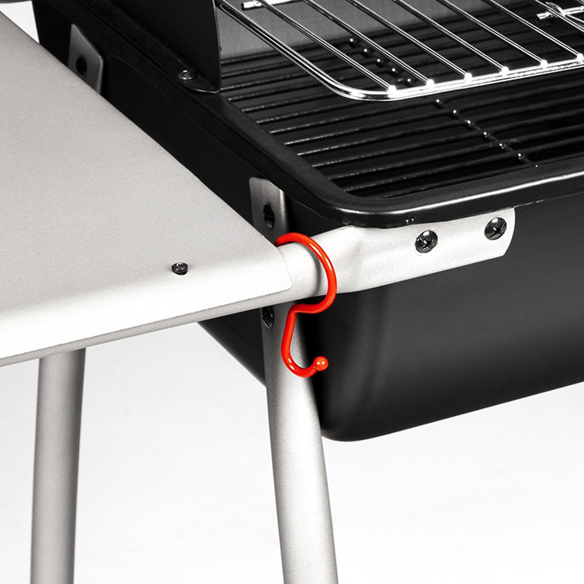 Barbecue double foyer sur chariot noir, SOMAGIC