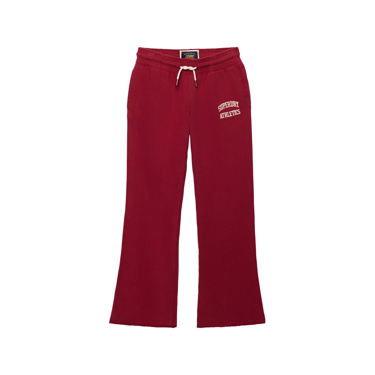 Jogging Évasé Taille Basse Athletic Essentials rouge bordeaux, SUPERDRY