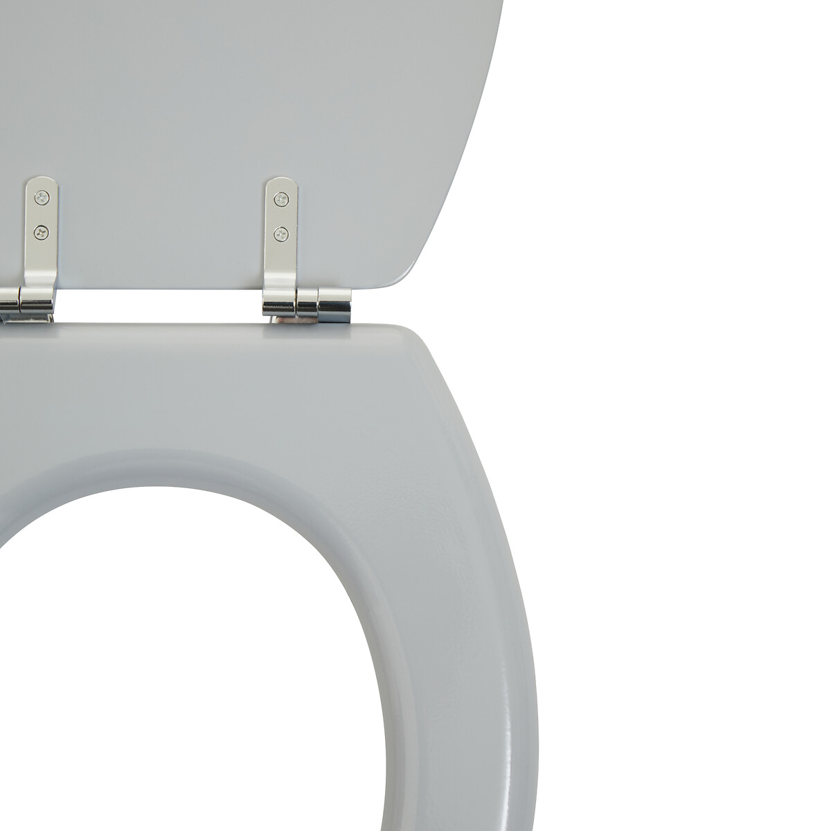 Matt Toilet Seat with Zinc Alloy Fittings grey, SO'HOME