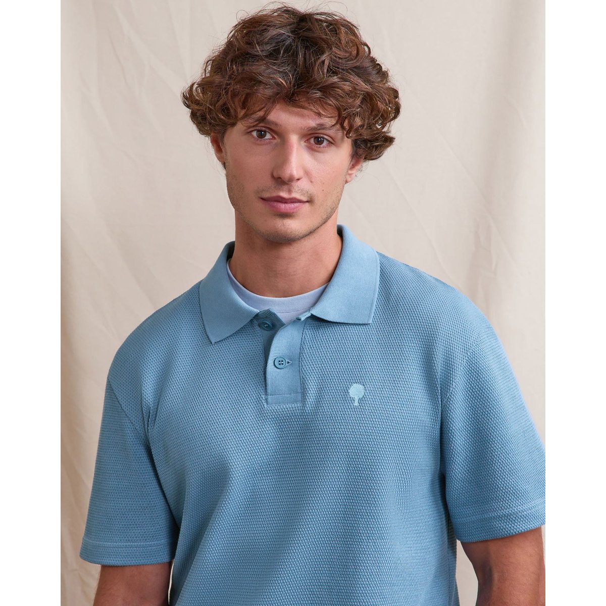 Polo MONTGE bleu moyen, FAGUO