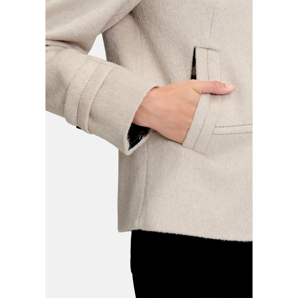 Veste en laine à col beige, GIL BRET