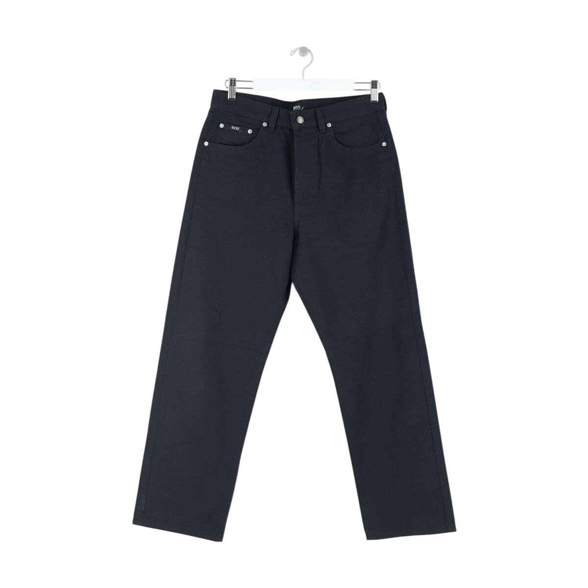 Pantalon droit - Très Bon État marine, HUGO BOSS