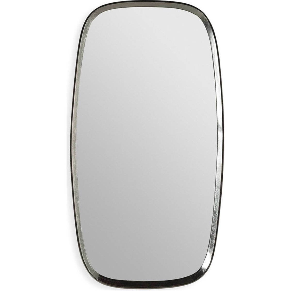 Miroir mural en verre, Angles arrondis noir, RECOLLECTION