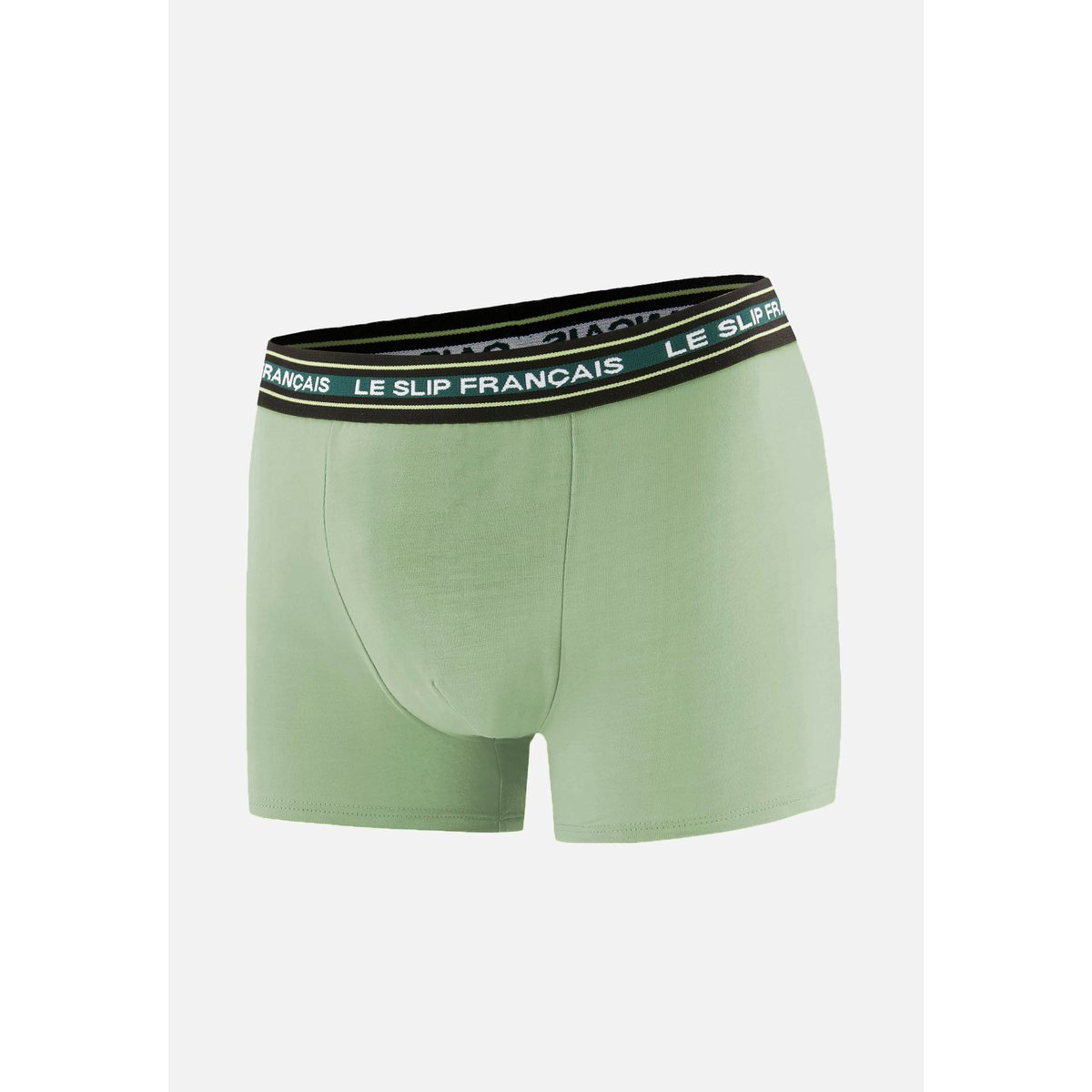 Boxer vert en coton Redoutable blanc, LE SLIP FRANCAIS