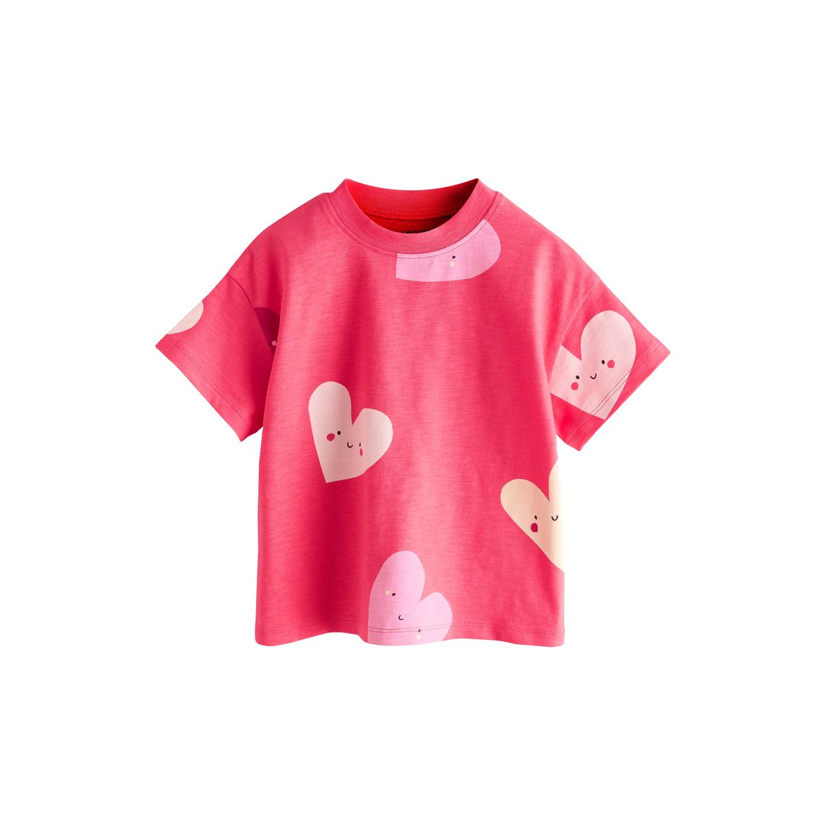 T-shirt, lot de 3 cœurs rouges, NEXT