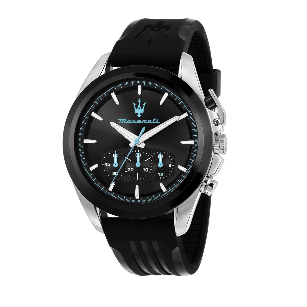 Montre-chronographe TRAGUARDO noir, brillant, MASERATI
