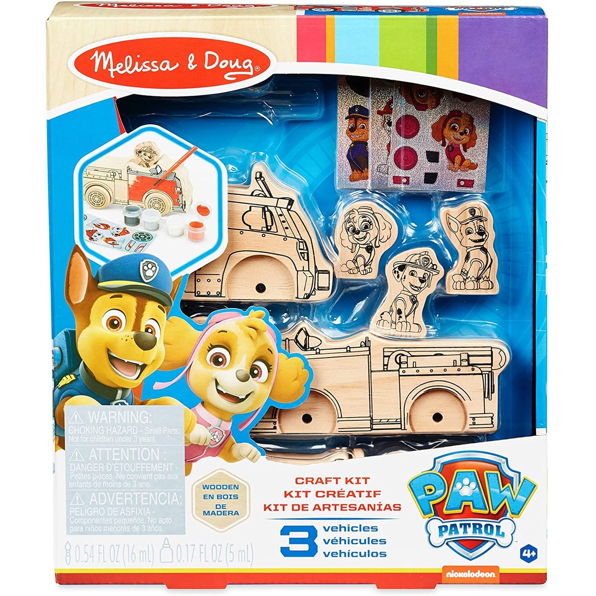 Véhicules Pat' Patrol à décorer beige, MELISSA & DOUG