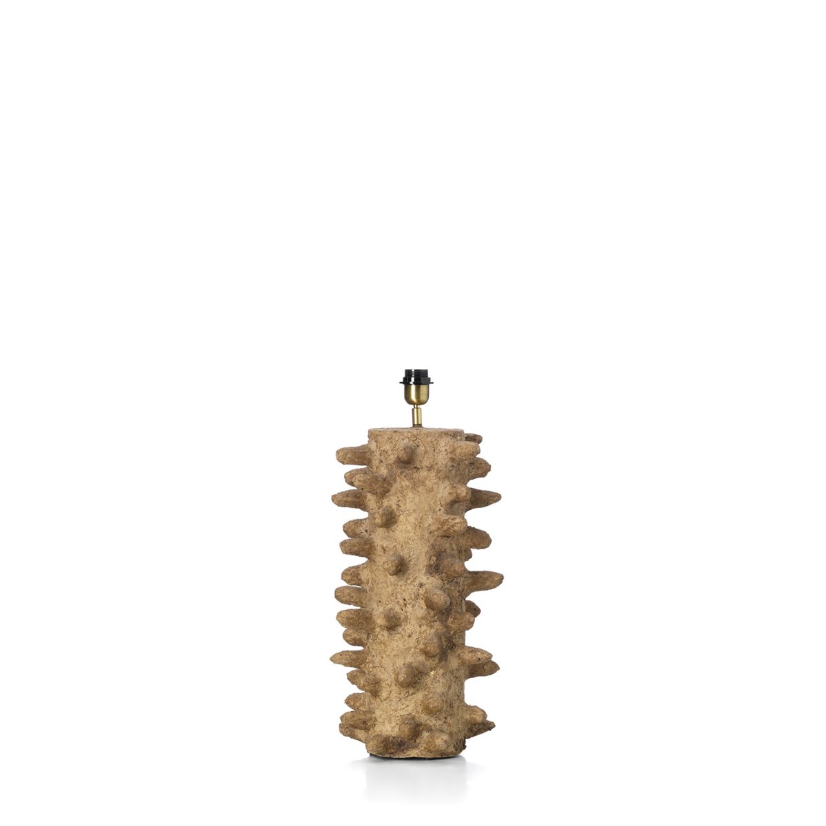 Lampe de table en papier-mâché SPIKETACULAR beige foncé, BAZAR BIZAR