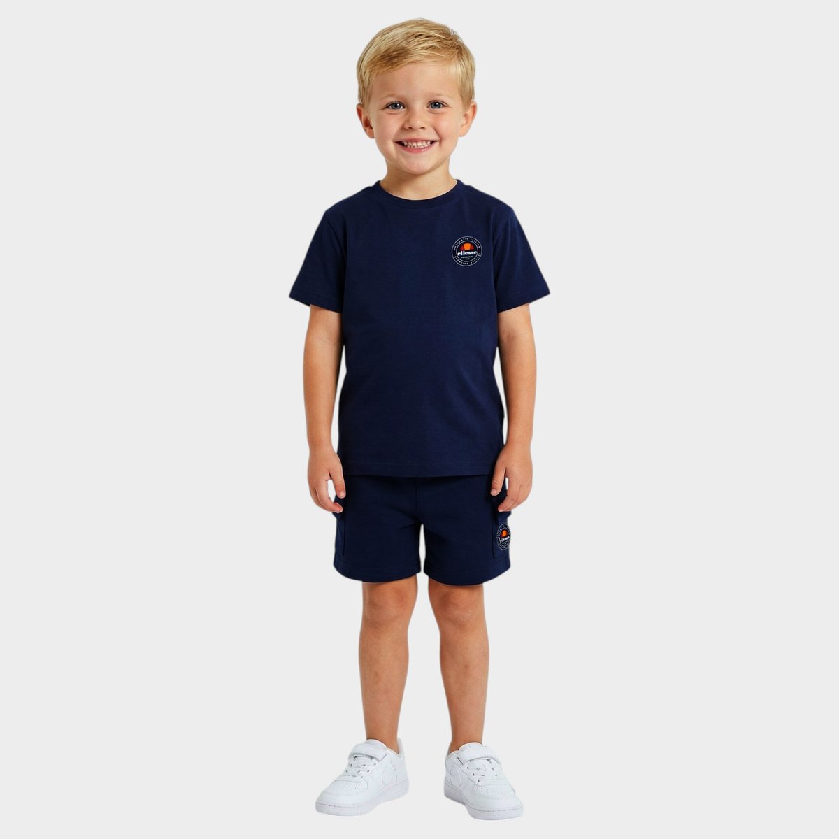 Ensemble t-shirt manches courtes et short SUMMER CAMP bleu marine, ELLESSE