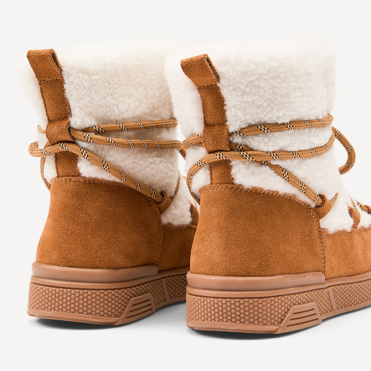Boots de neige après-ski, avec détails en sherpa camel, LA REDOUTE COLLECTIONS