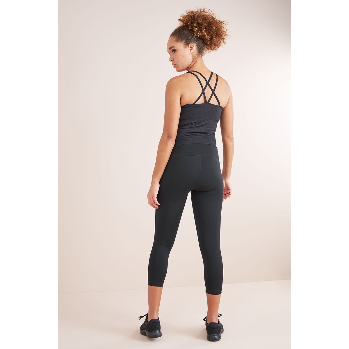 Legging De Sport Taille Haute Longueur 3/4 noir, NEXT
