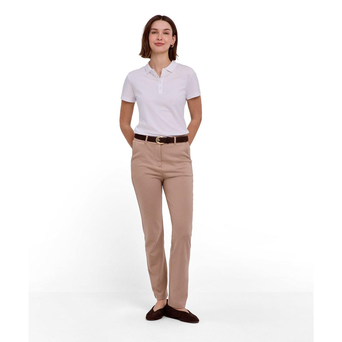 Polo shirt Essential Cotton blanc, FALKE