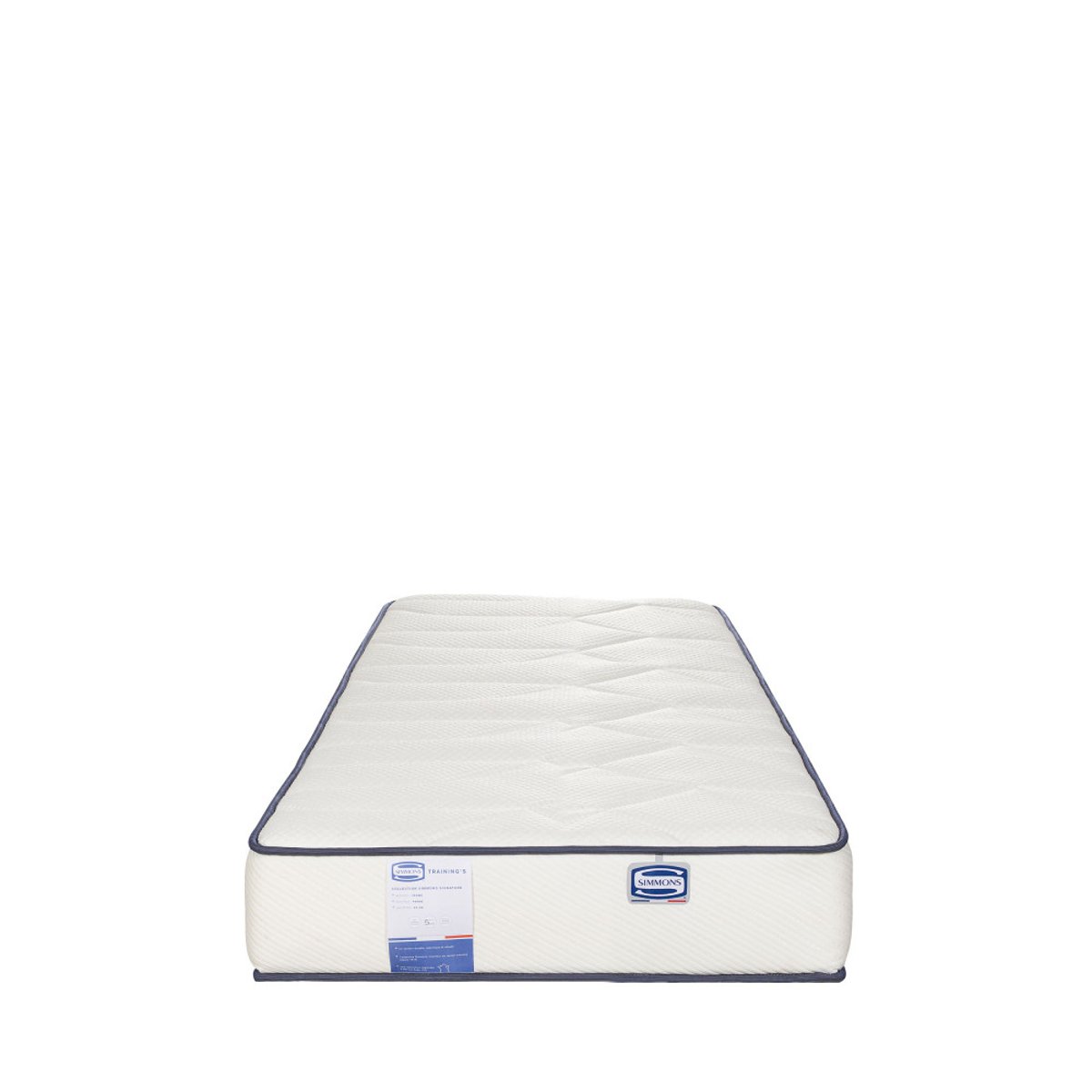 Matelas 100% ressorts, accueil ferme- TRAINING-S couleur unique, SIMMONS