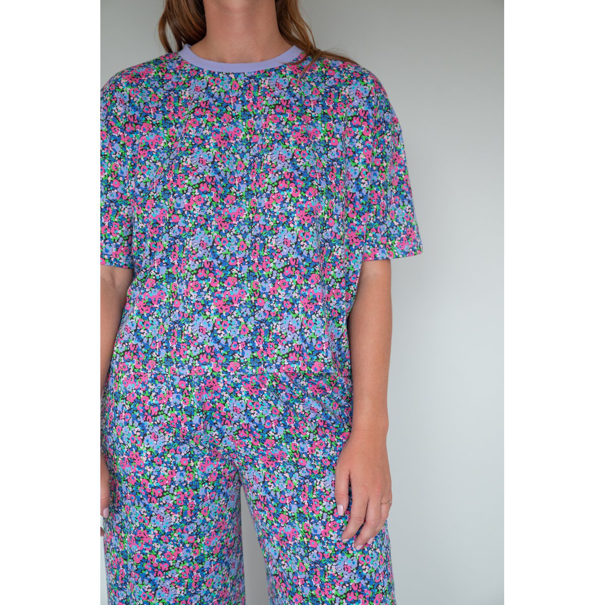Pyjama long coton Confettis violet, WE ARE JOLIES