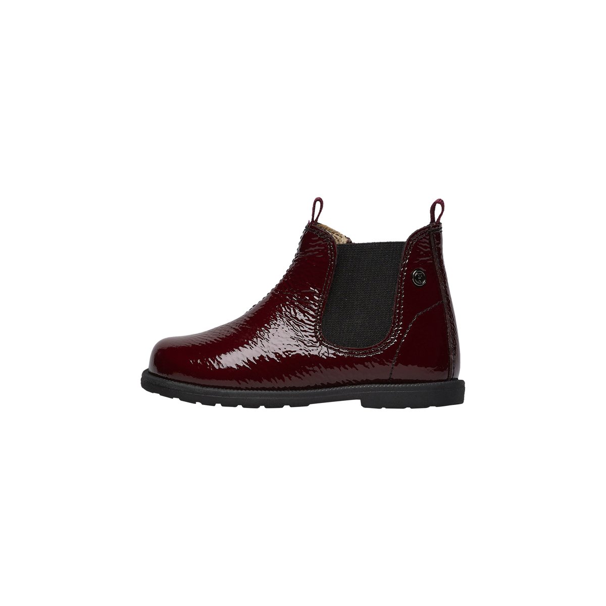 Bottines en vernis WINTER WOOD bordeaux, FALCOTTO