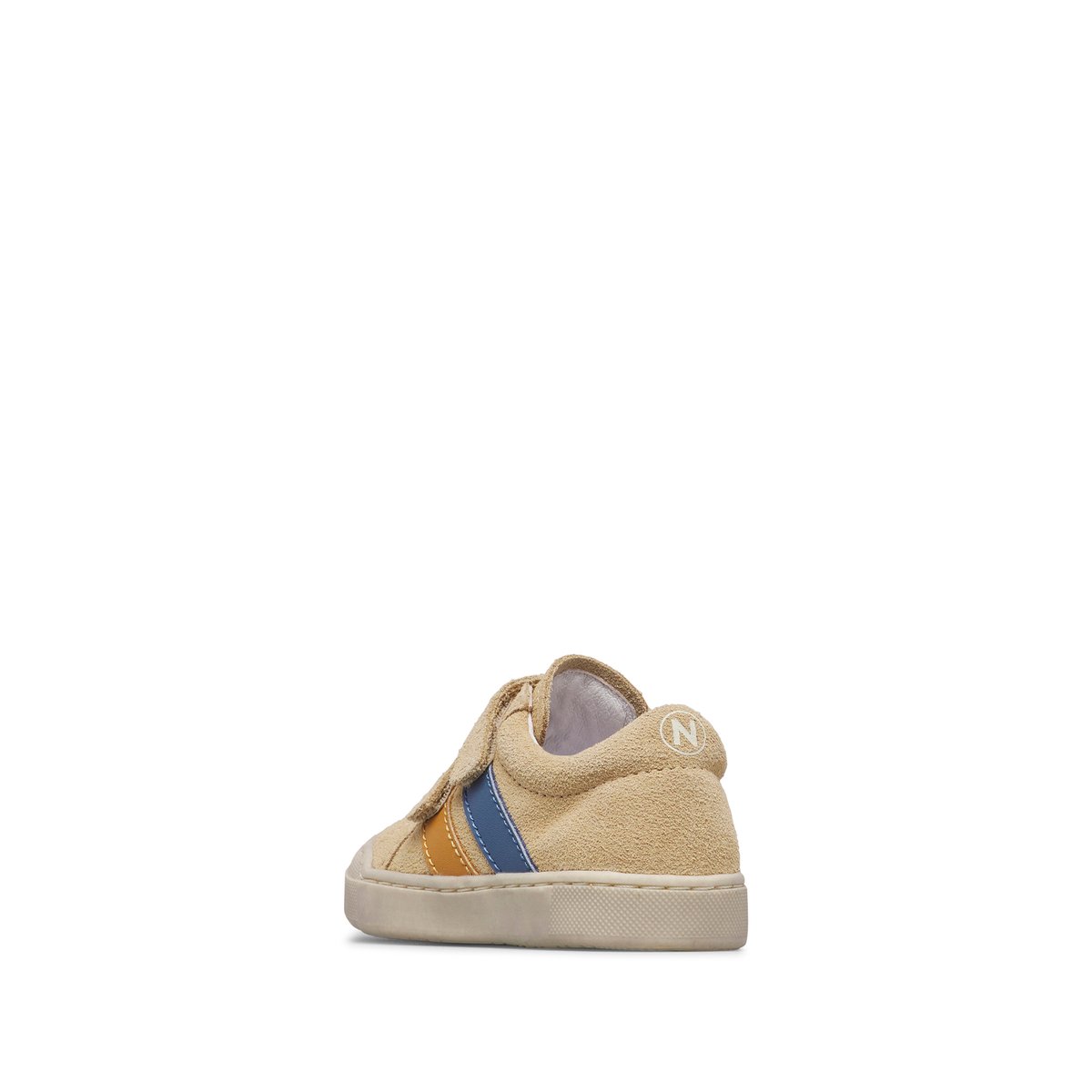 Baskets en cuir et en daim GOCY VL. sable-citrouille, NATURINO