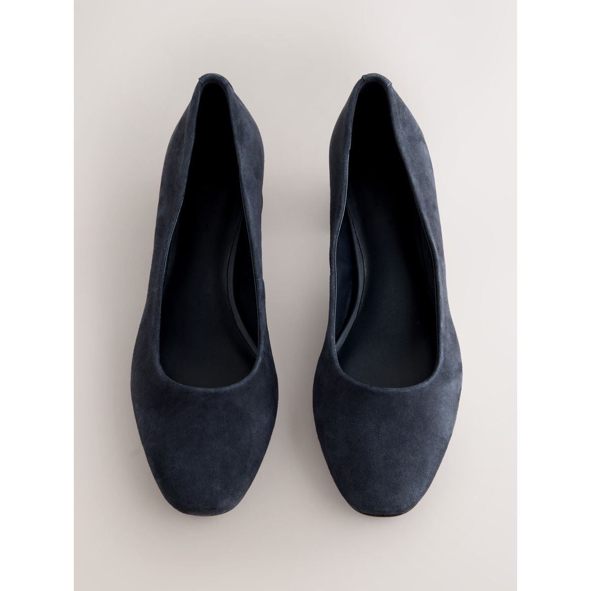 Escarpins en cuir à talon forever comfort® bleu marine, NEXT