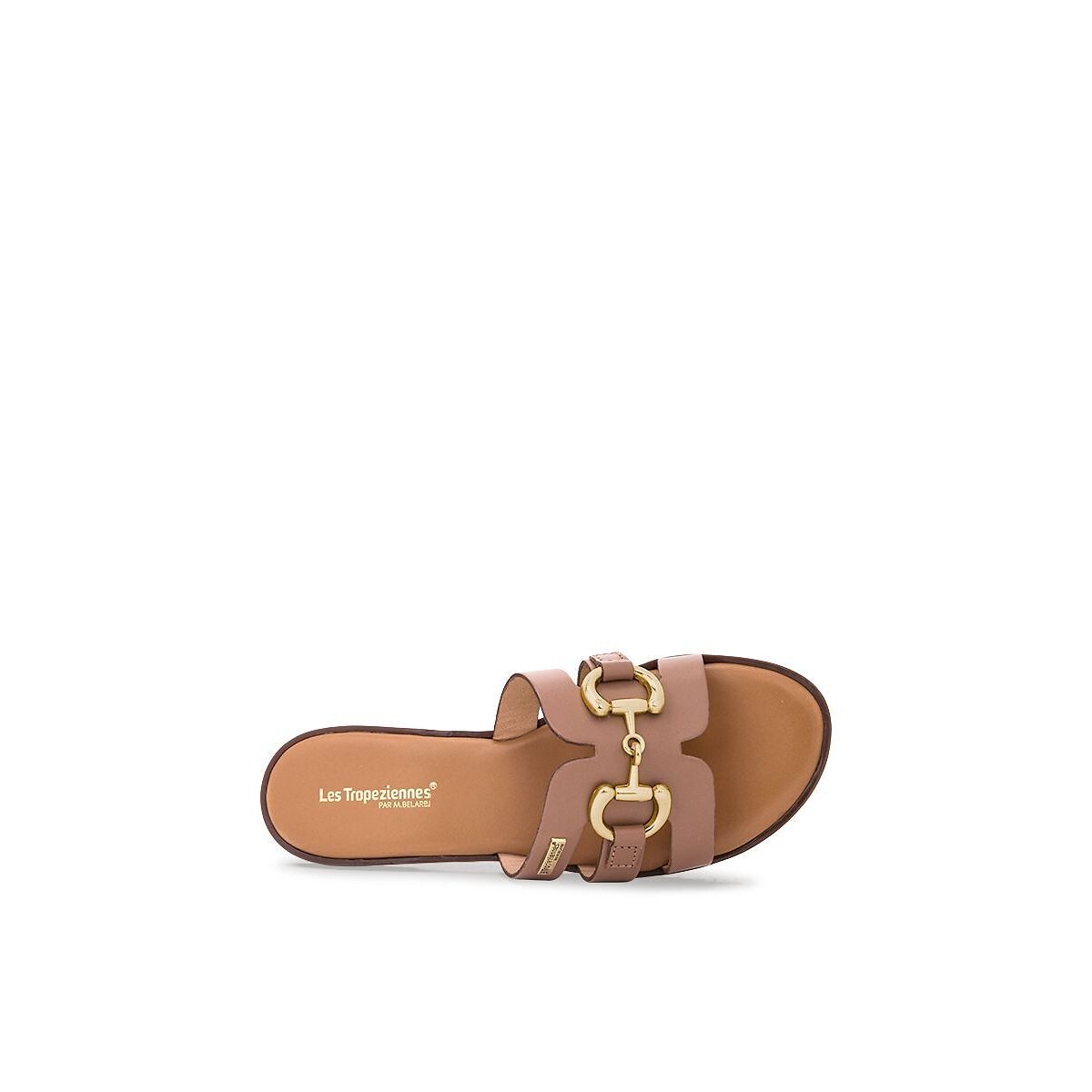 Mules en cuir Hamia marron clair, LES TROPEZIENNES PAR M.BELARBI