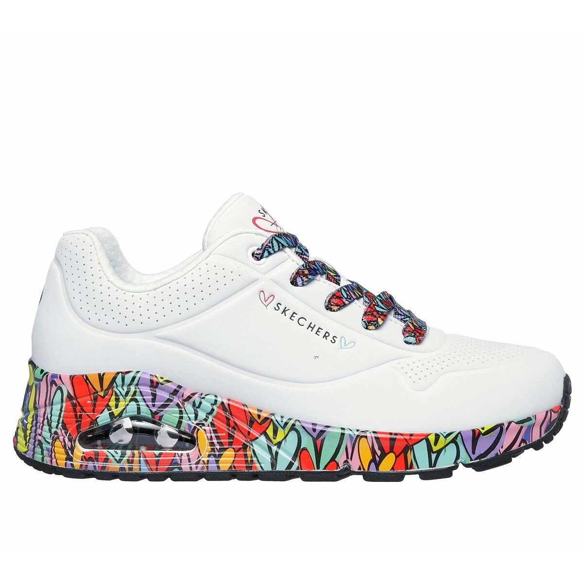 Scarpe da ginnastica JGoldcrown: Uno - Ravaged Love bianco, SKECHERS