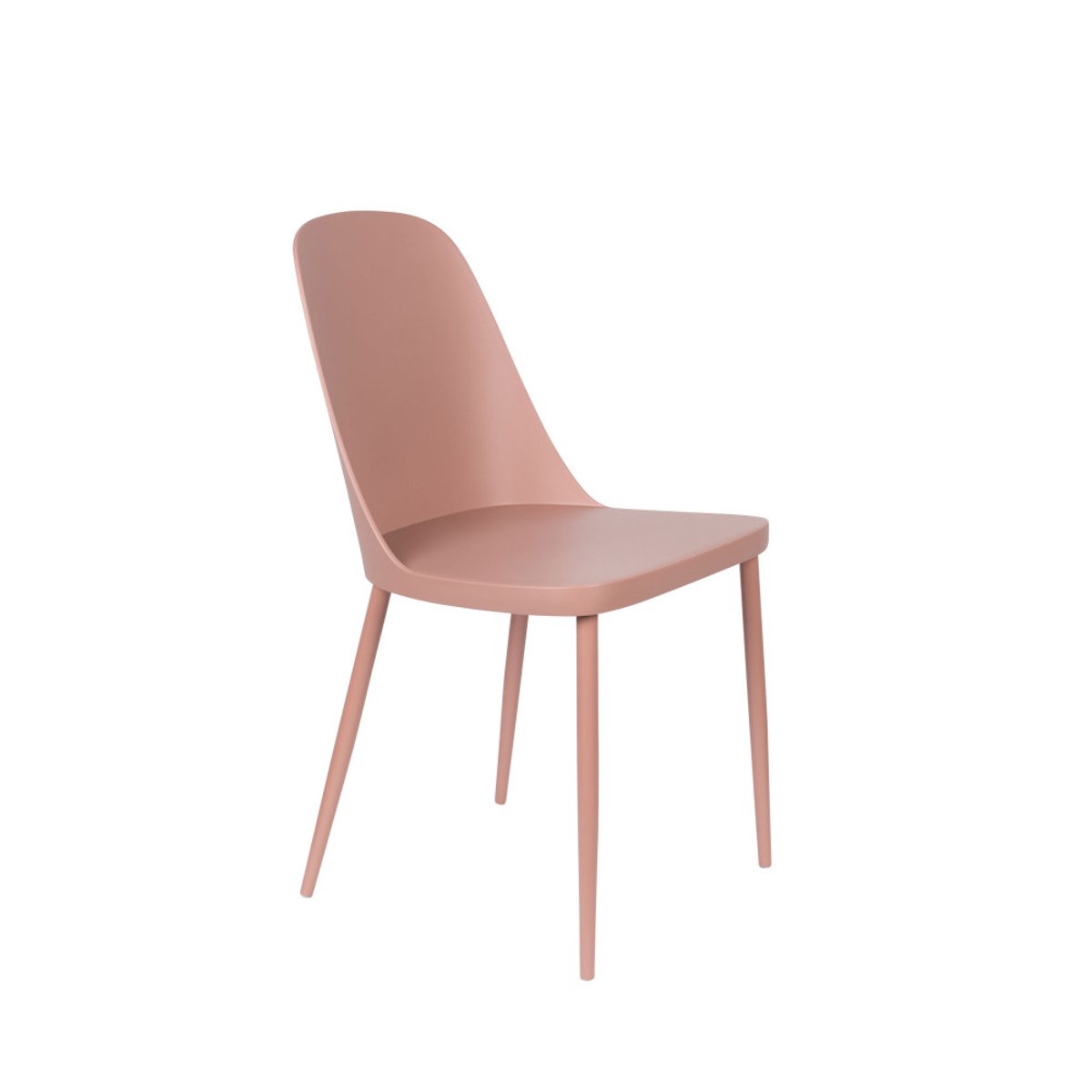 Lot de 2 chaises en résine et métal- PIP rose, DRAWER