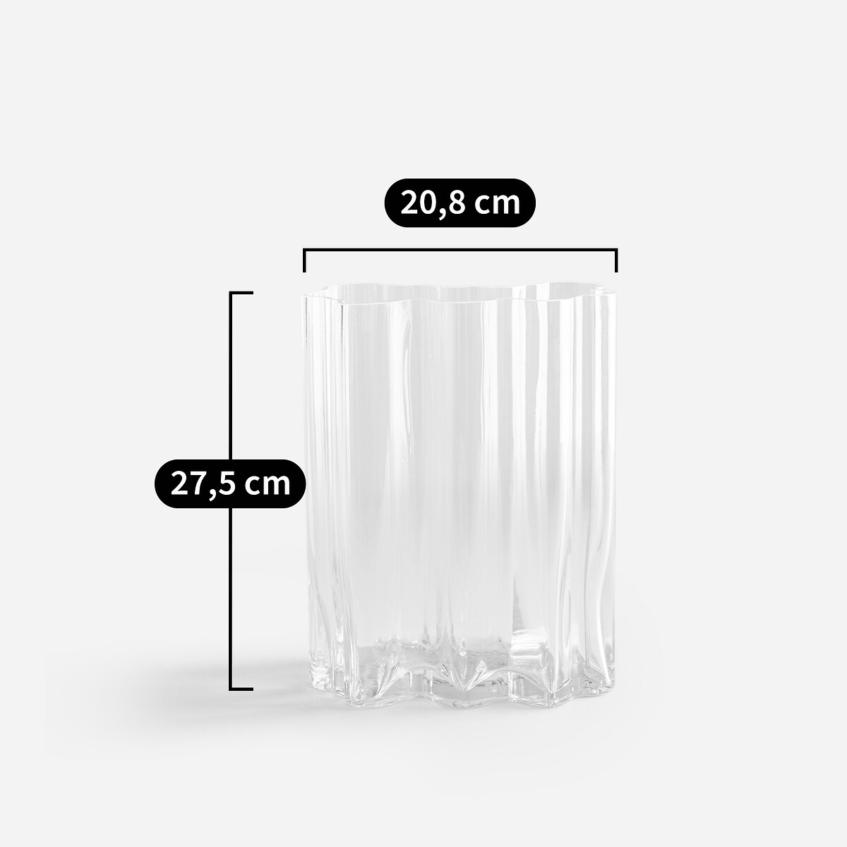 Vase en verre soufflé, ISSEY transparent, AM.PM
