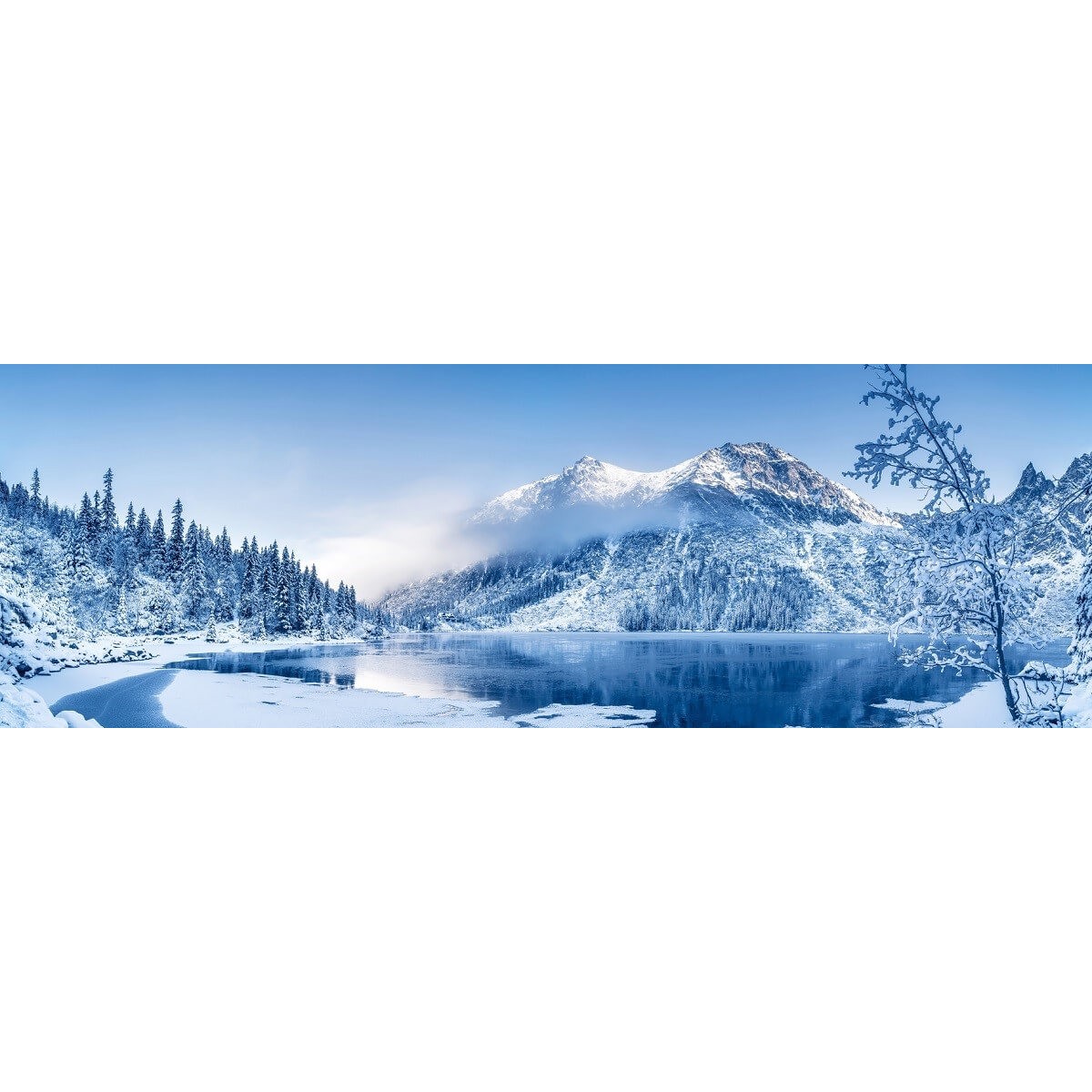 Tableau Mural Montagne Blanche MONTAGNE tableaux sur toile-bleu, CEANOTHE