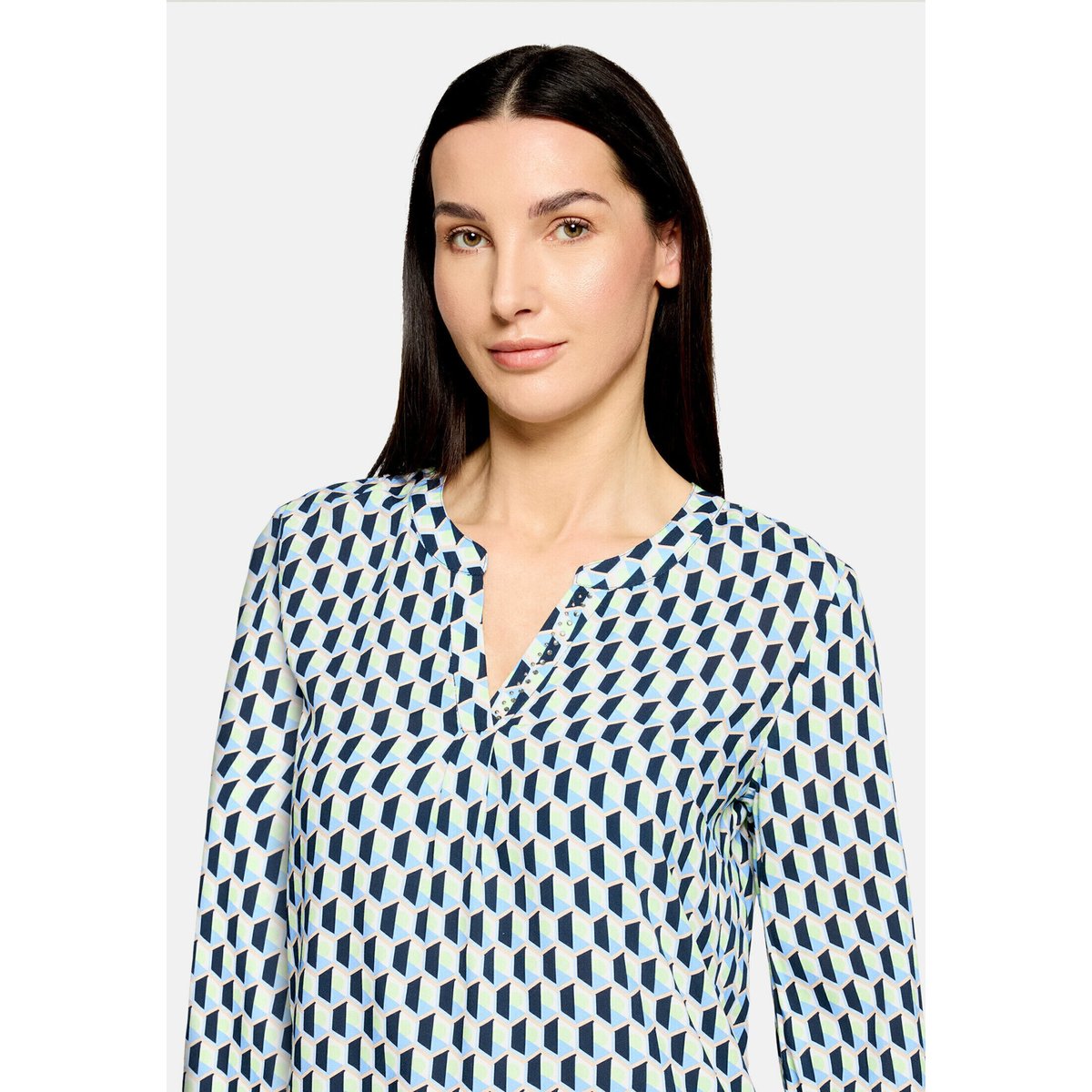 Tunique à manches 3/4 bleu/vert, BETTY BARCLAY