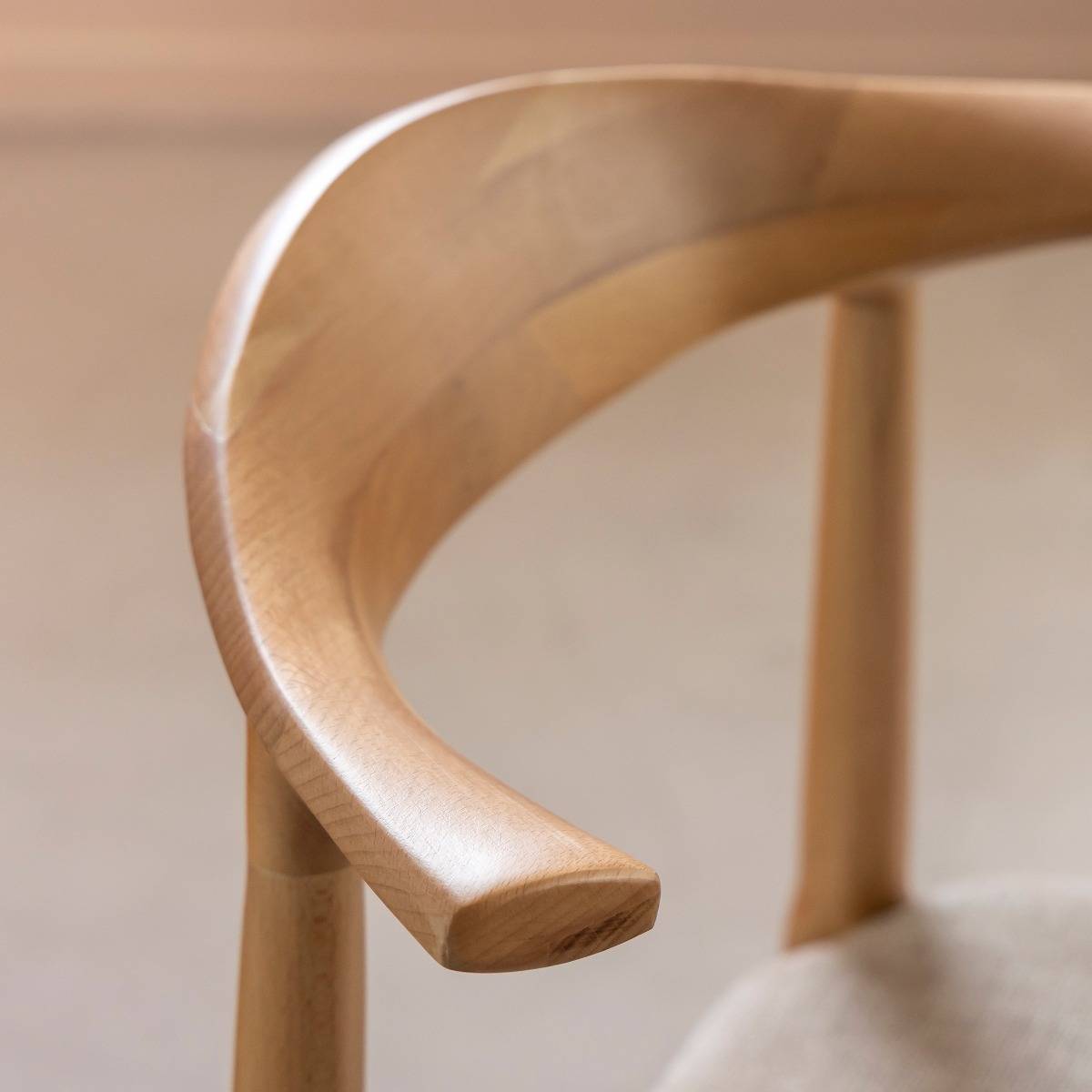 Lot de 2 chaises en bois d'hêtre ALINE bois clair, MADE IN MEUBLES 