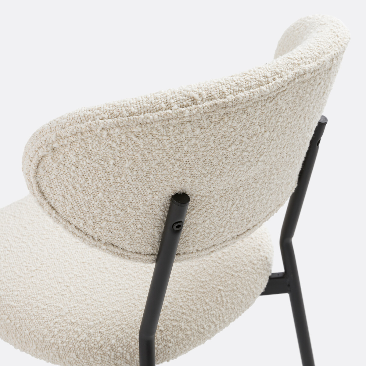 Lot de 2 chaises tissu bouclette, Galmo ecru, LA REDOUTE INTERIEURS