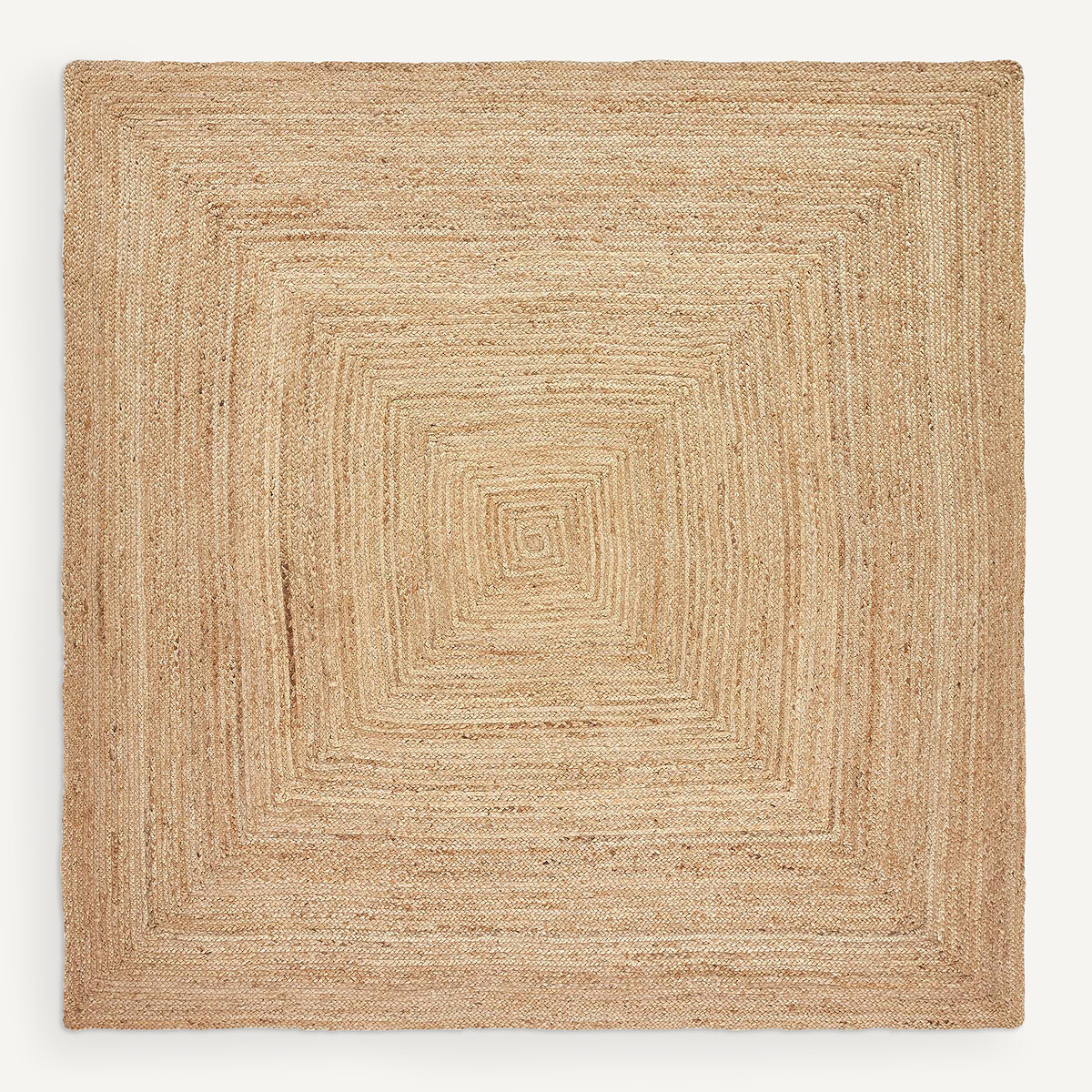 Tapis carré en jute, tressé main, Hempy naturel, AM.PM