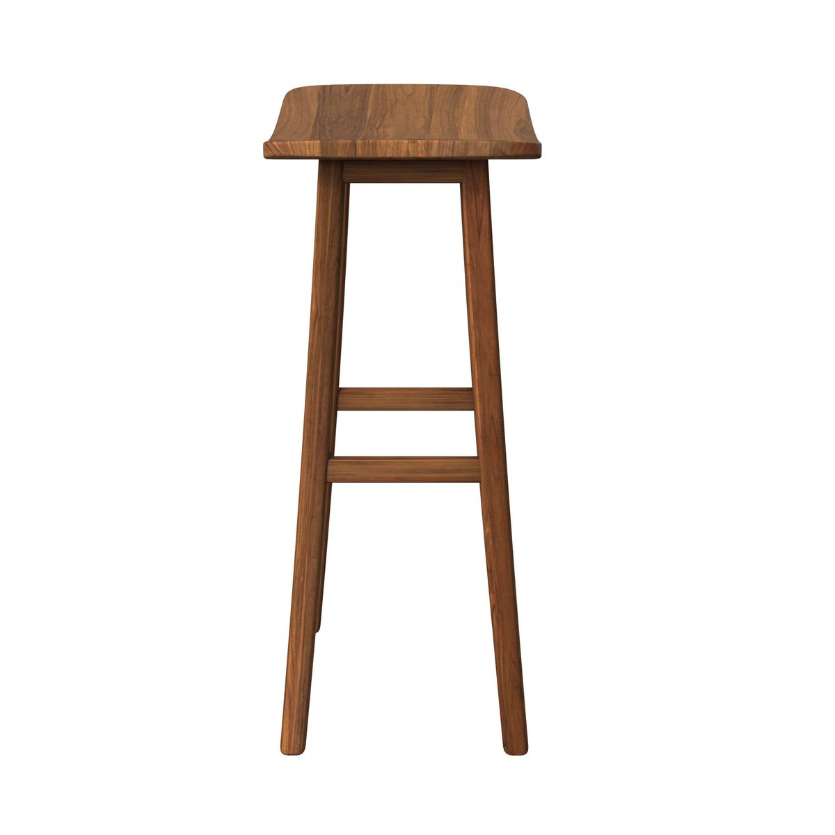 Tabouret de bar en bois de teck 77 cm - VITTORIA bois clair, MAISON PAVANE