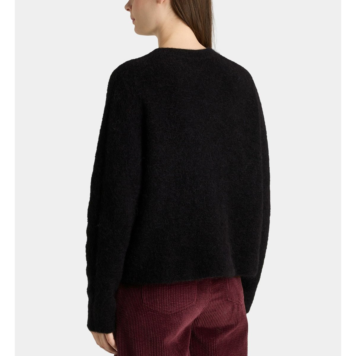 Pull ample taro maille mousseuse noir, GALERIES LAFAYETTE