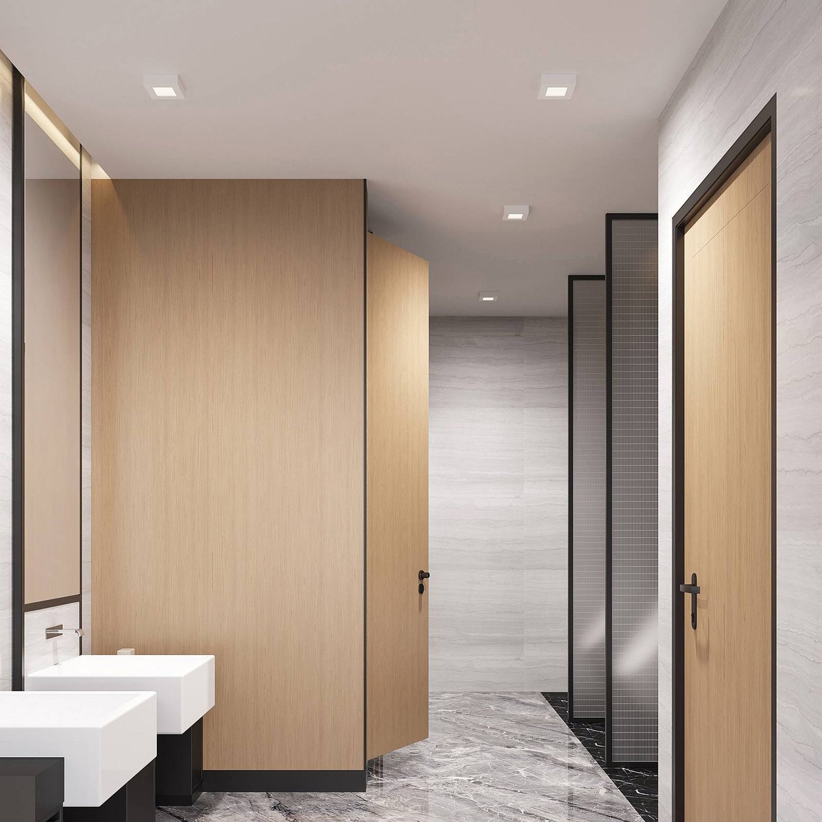 Plafonnier en aluminium moderneLED, Alette blanc, PRIOS