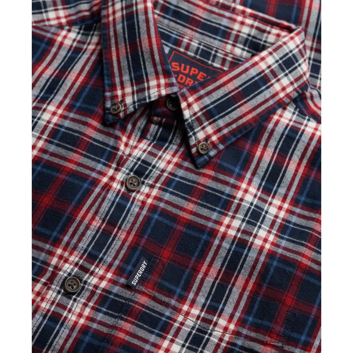 Chemise à Carreaux Vintage carreaux grace marine, SUPERDRY