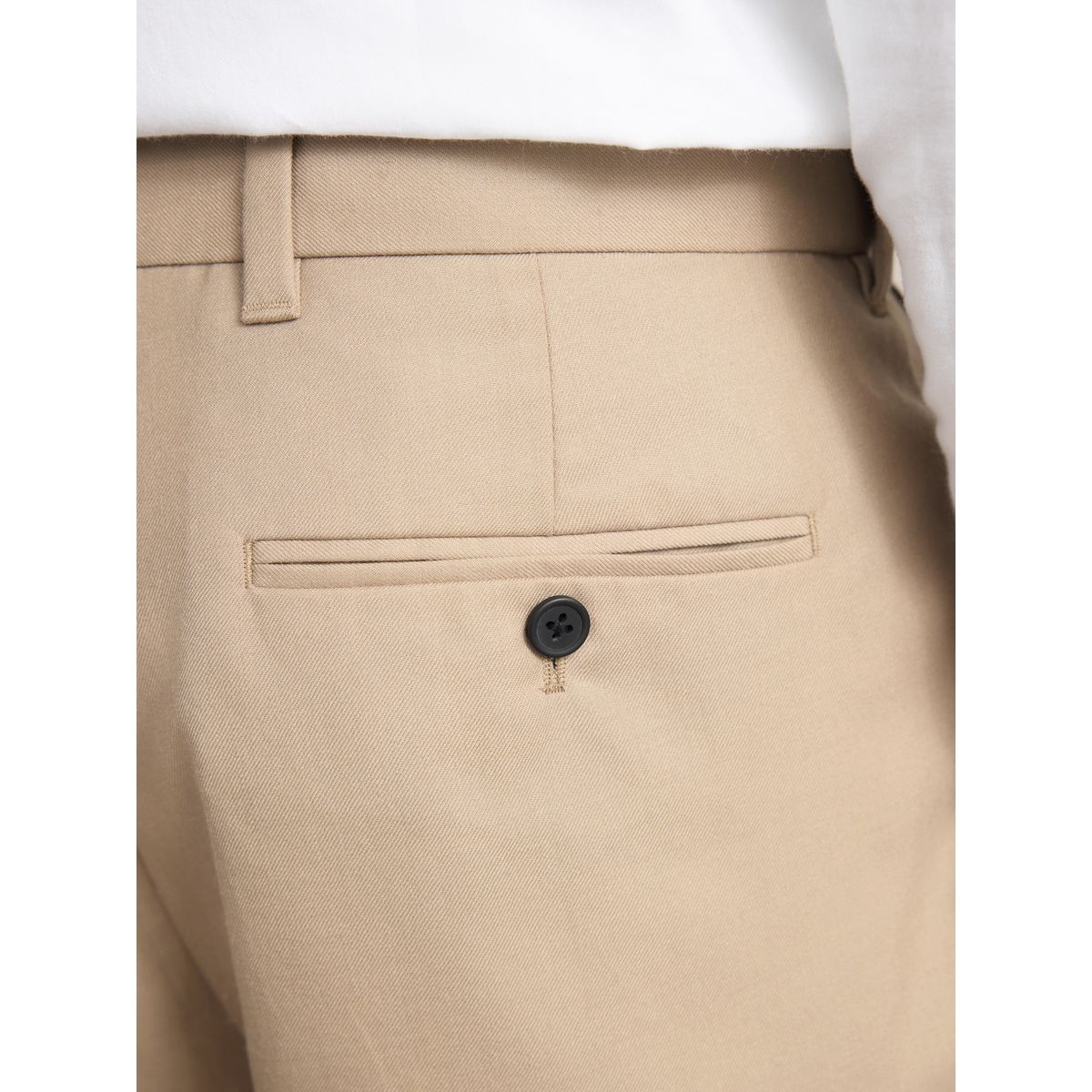 Pantalon en laine à tour de taille motionflex Signature naturel, NEXT