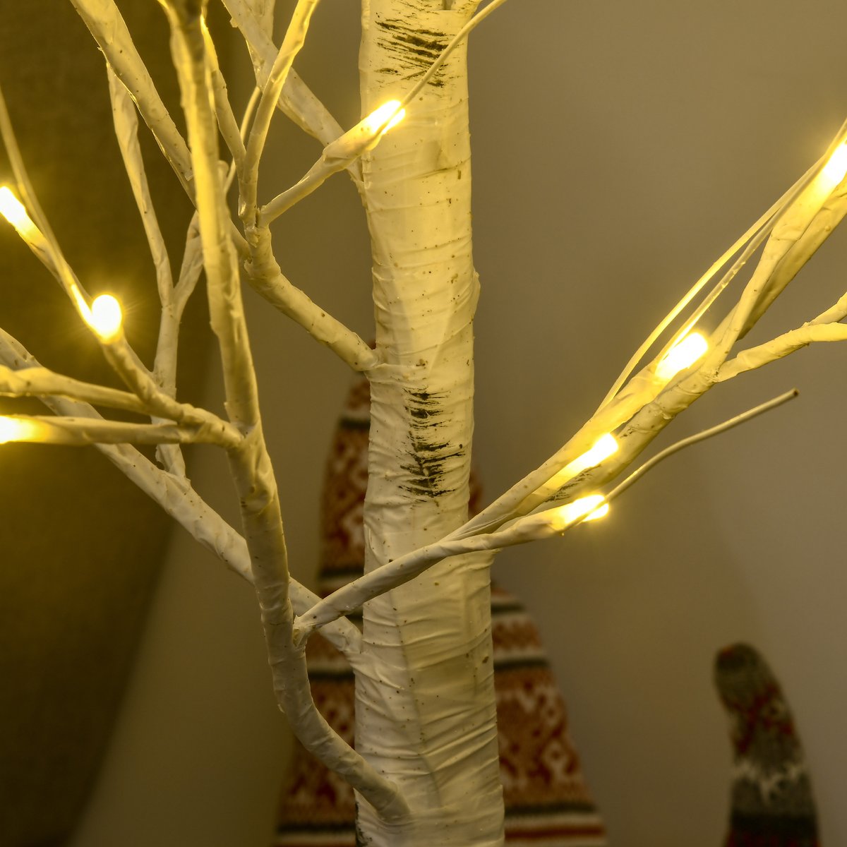 Arbre illuminé PP Blanc blanc, HOMCOM