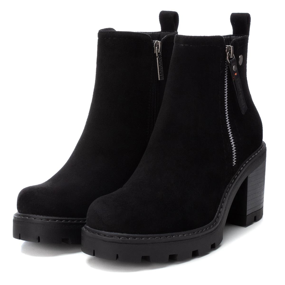 Bottine Chelsea Talon Décontractée Fermeture éclair noir, REFRESH