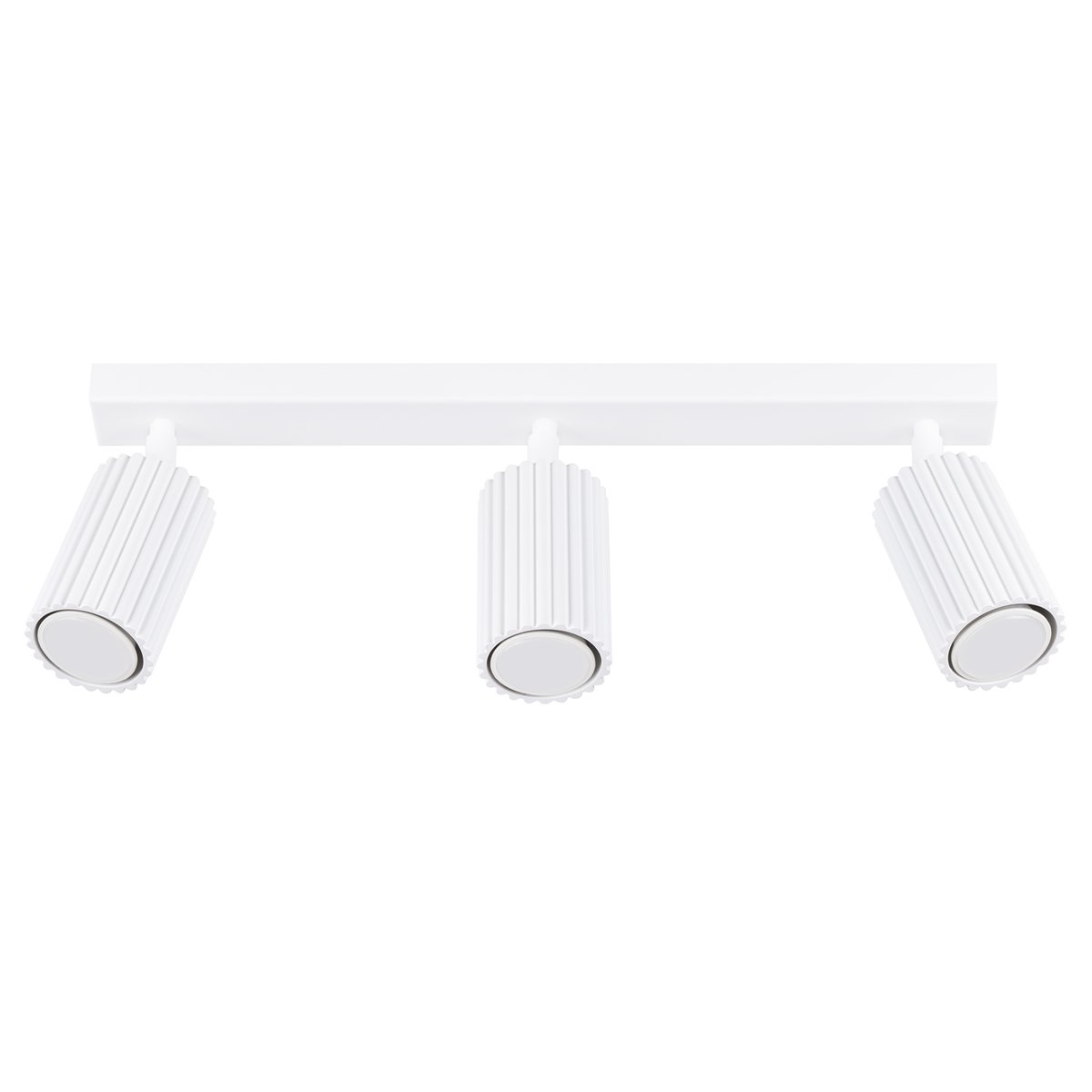 Plafonnier Aluminium Blanc GU10 3 Karbon Line blanc, EDEN