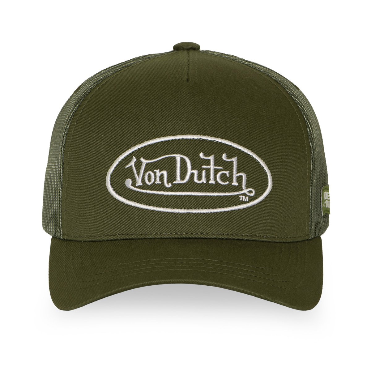 Casquette trucker LOFb vert sapin/beige, VON DUTCH