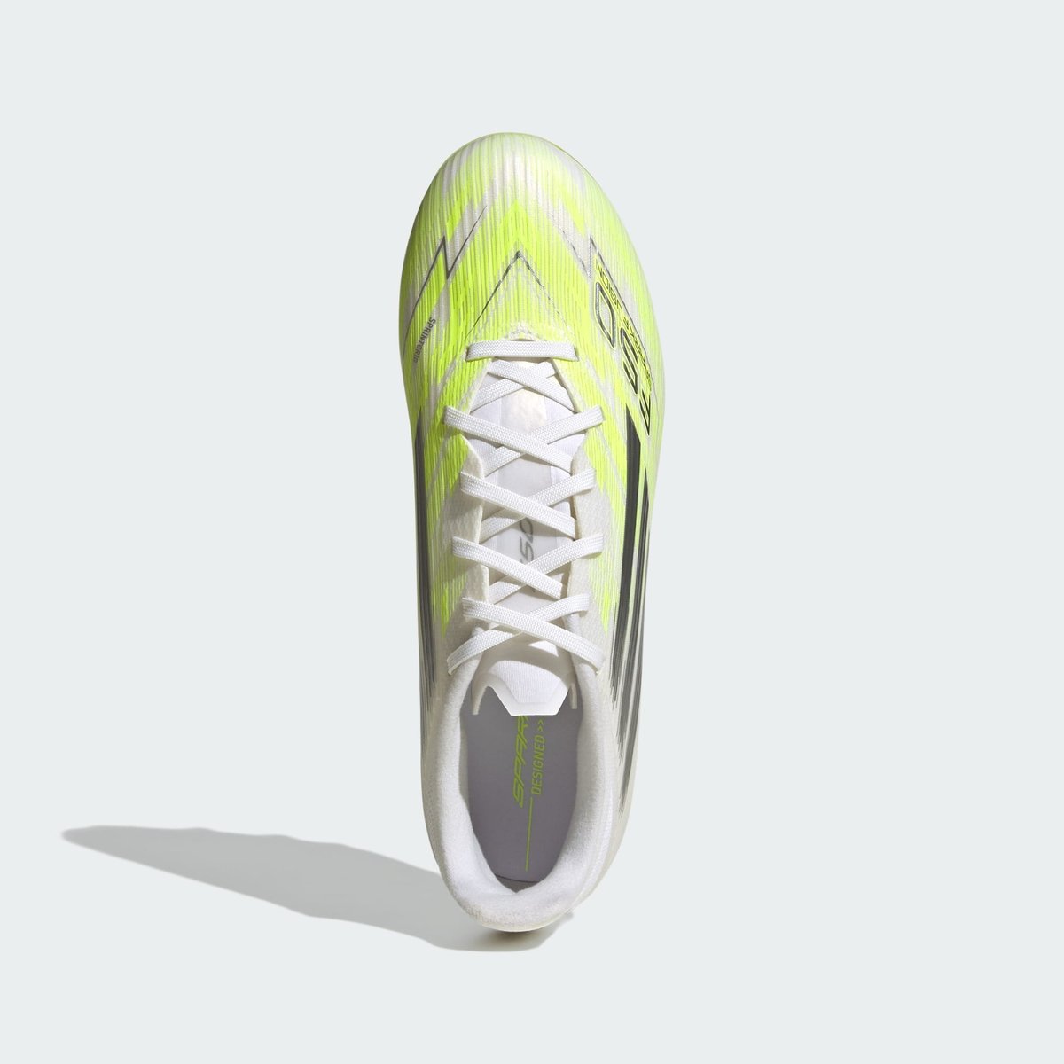Chaussures De Football Basse F50 Sparkfusion League Terrain Souple / Terrain Synthétique Femmes cloud white / iron metallic / hi-res yellow, adidas Performance